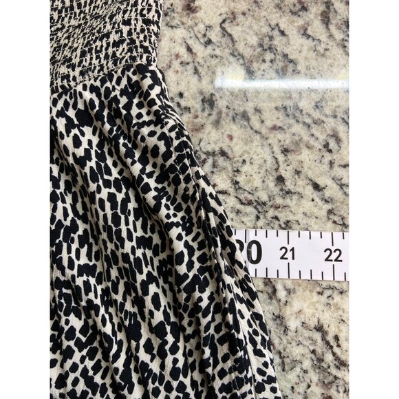 Old Navy Halter Smocked Maxi Dress XL Petite Animal Boho Vacation Resortwear Y2K - Picture 8 of 10